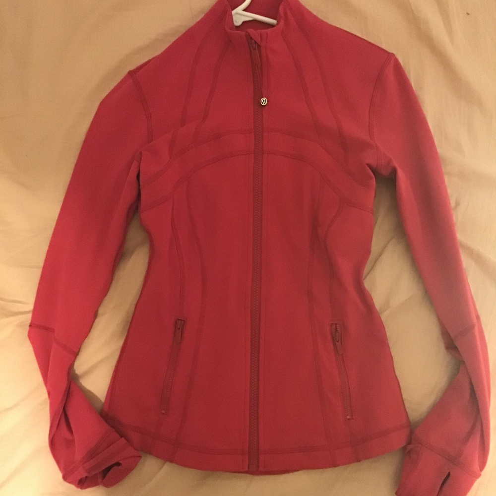 Pink Lululemon define jacket size 4